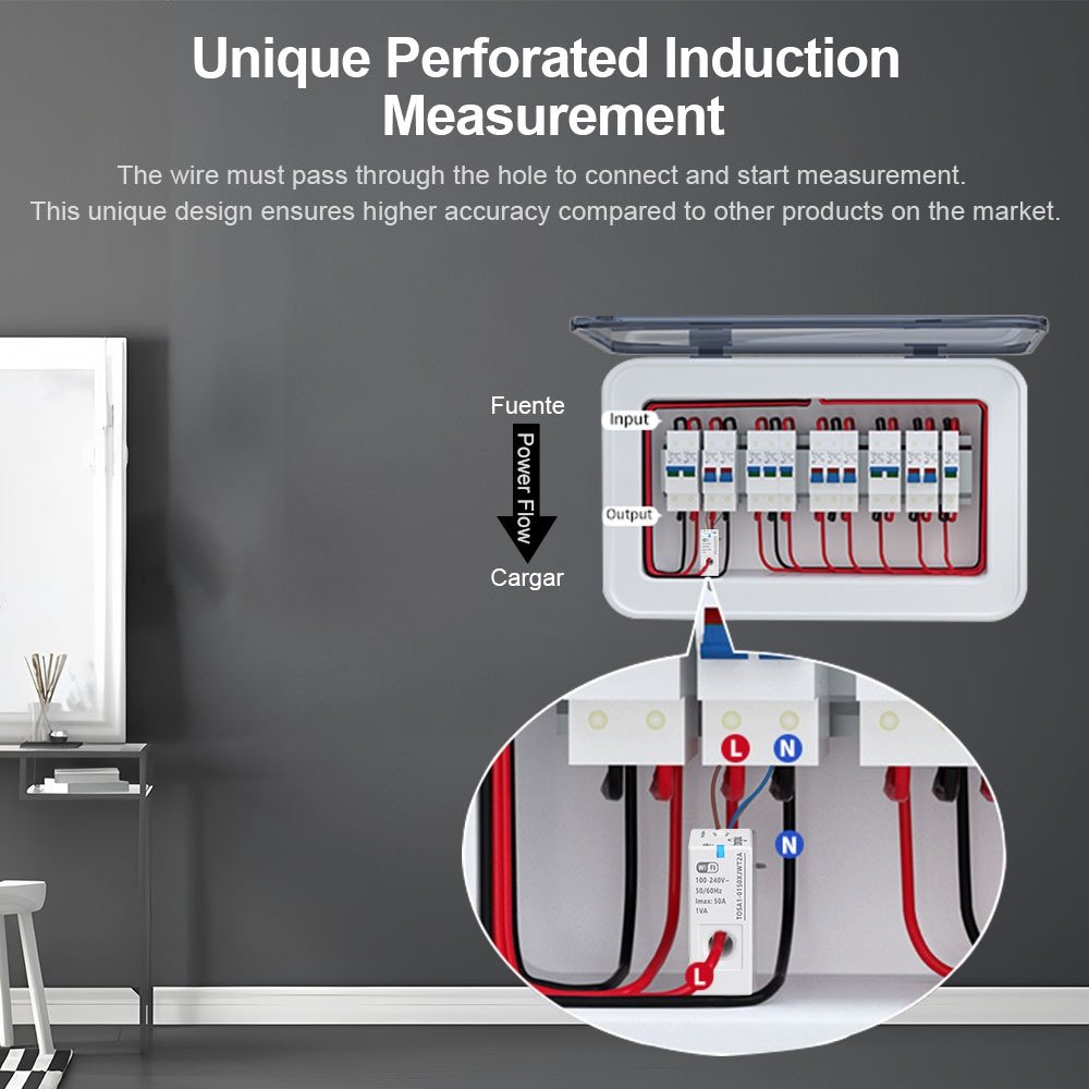 Smart WiFi Mutual Inductive Energy Meter for Home Solar and Power Monitoring