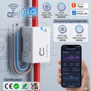 Smart WiFi Mutual Inductive Energy Meter for Home Solar and Power Monitoring